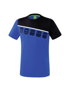 Erima Sport-Tshirt 5C blau/schwarz Jungen