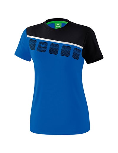 Erima Sport-Shirt 5C (100% Polyester) royal blue/black Women