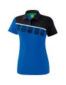 Erima Spprt-Polo 5C (100% Polyester) royalblau/schwarz Damen