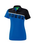 Erima Spprt-Polo 5C (100% Polyester) royalblau/schwarz Damen