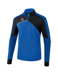 Erima Langarmschirt 1/2 Zip Premium One 2.0 blau/schwarz Jungen