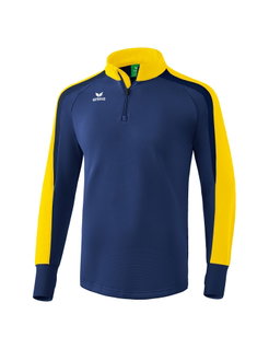 Erima Sport-Langarmschirt Half-Zip Liga 2.0 dunkelblau/gelb Herren