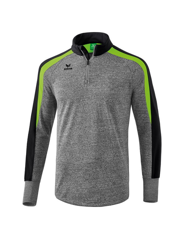 Erima Sportowa koszulka z długim rękawem Half-Zip Liga 2.0 szaro/zielona męska