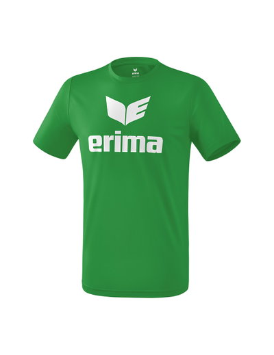 Erima Sport-Tshirt Promo (100% Polyester) dunkelgrün/weiss Kinder