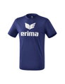 Erima Sport-Tshirt Promo (100% Polyester) dunkelblau/weiss Herren
