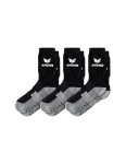 Erima Sportsocken Crew Logo schwarz/grau - 3 Paar