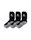 Erima Sportsocken Crew Logo schwarz/grau - 3 Paar