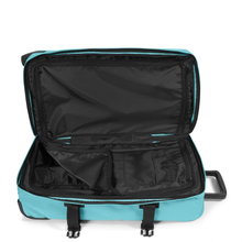 Eastpak Travel-Reisetasche Tranverz M Waterfall Blue (78 Liter) mit Rollen hellblau