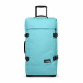 Eastpak Travel-Reisetasche Tranverz M Waterfall Blue (78 Liter) mit Rollen hellblau