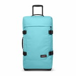 Eastpak Travel Bag Tranverz M Waterfall Blue (78 Litres) with Wheels Light Blue