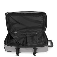Eastpak Travel-Reisetasche Tranverz M Pebble Grey (78 Liter) mit Rollen grau