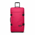 Eastpak Travel-Reisetasche Tranverz M Saffron Red (78 Liter) mit Rollen magenta