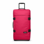 Eastpak Travel Holdall Tranverz M Saffron Red (78 Litres) with Wheels Magenta