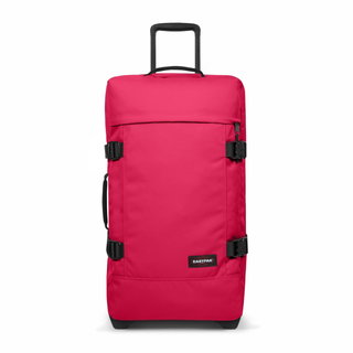 Eastpak Travel Holdall Tranverz M Saffron Red (78 Litres) with Wheels Magenta