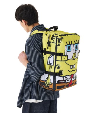 Eastpak Travel Backpack Travelpack Spongebob (42 Litres, with Laptop Compartment) yellow