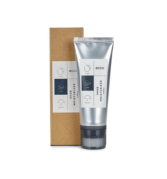 ECCO Schuh-Feuchtigkeitspflege Smooth Care amber - 1 Dose 75ml mit Schwammapplikator