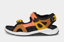 Ecco Sandal X-trinsic (skóra nubukowa) koralowo/czarny dziecięcy