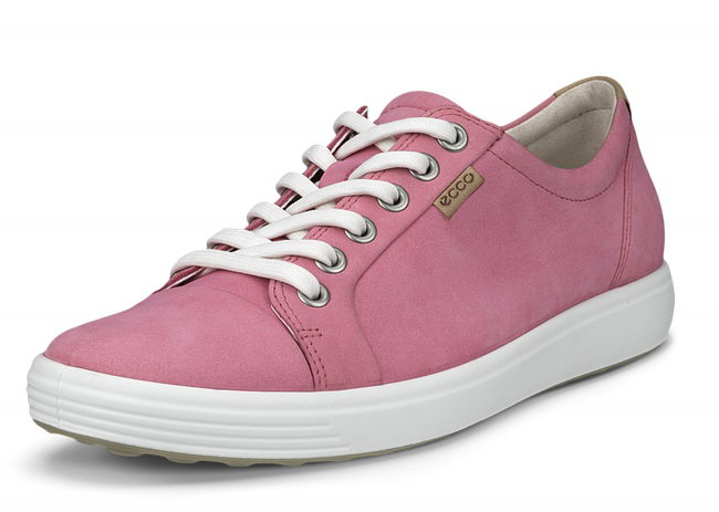 ECCO Sneaker Soft 7 (Nubukleder) pink/rosa Damen