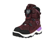 Ecco Winterstiefel Snow Mountain GTX (Boa-Verschluss, Nubukleder/Textil, wasserdicht) rot/schwarz Kinder