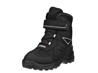Ecco Winterstiefel Snow Mountain Lace (Premium-Leder und Textil, wasserdicht) schwarz Kinder