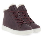 Ecco Winterstiefel Street Tray Mid GTX Boot (Nubukleder, wasserdicht) plumbraun Kinder