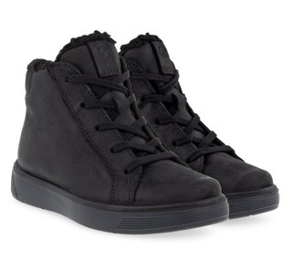 Ecco Winter Boots Street Tray Mid GTX Boot (Nubuck leather, waterproof) black Kids