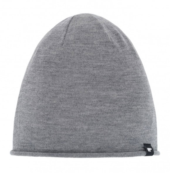 Czapka Eisbär (Beanie) z wełny merino oversize Pulse szara - 1 sztuka