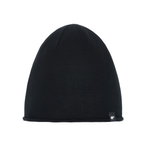 Eisbär Mütze (Beanie) Merinowolle Oversize Pulse schwarz - 1 Stück