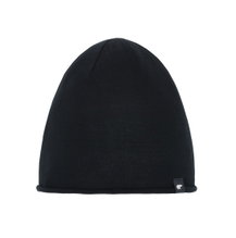Eisbär Mütze (Beanie) Merinowolle Oversize Pulse schwarz - 1 Stück