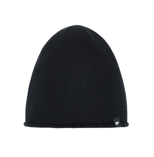 Eisbär Mütze (Beanie) Merinowolle Oversize Pulse schwarz - 1 Stück