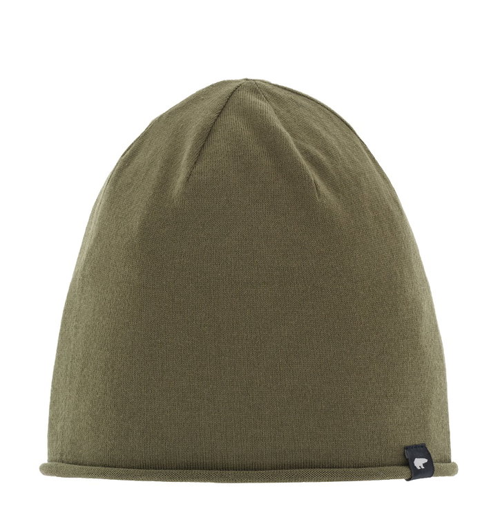 Eisbär Mütze (Beanie) Merinowolle Oversize Pulse khaki/grün Herren