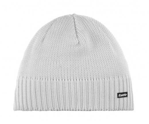 Eisbär Wintermütze (Beanie) Trop Strickmuster Merinowolle - weiss - 1 Stück