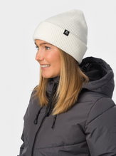 Eisbär Mütze (Beanie) Salma 2.0 - Merinomix, Rippstruktur - weiss - 1 Stück