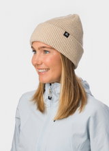 Eisbär Mütze (Beanie) Salma 2.0 - Merinomix, Rippstruktur - hellbraun - 1 Stück