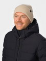 Eisbär Mütze (Beanie) Salma 2.0 - Merinomix, Rippstruktur - hellbraun - 1 Stück