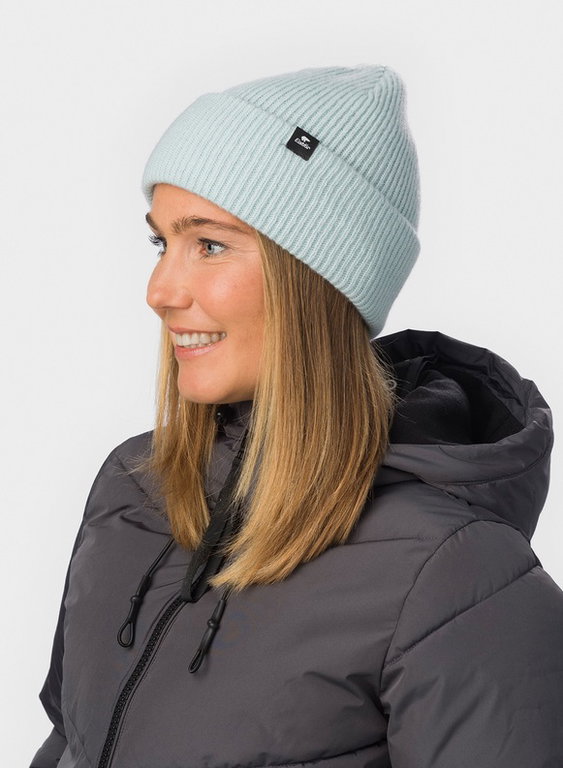 Eisbär Mütze (Beanie) Salma 2.0 - Merinomix, Rippstruktur - hellblau - 1 Stück