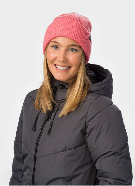 Eisbär Mütze (Beanie) Salma 2.0 - Merinomix, Rippstruktur - pink - 1 Stück