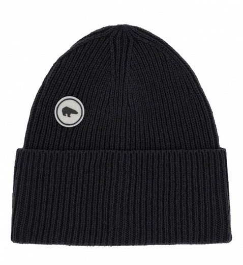 Eisbär Mütze (Beanie) Kalea - Kaschmir - schwarz