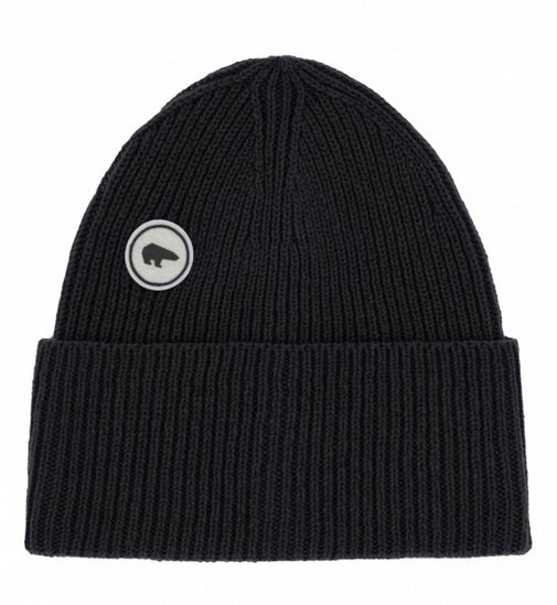 Eisbär Mütze (Beanie) Kalea - Kaschmir - schwarz