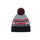 Eisbär Mütze (Pompon) Chani - Merinomix - schwarz/grau/rot - 1 Stück