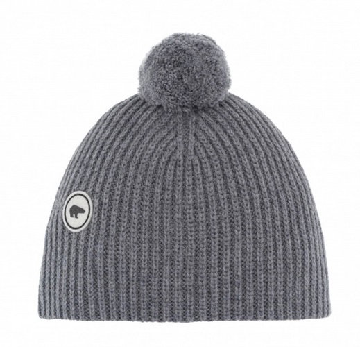 Eisbär Mütze (Pompon) Mirna - Kaschmir - dunkelgrau Damen