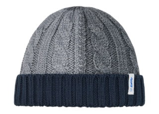 Polar Bear Beanie Alba - Merinomix - grey/navy blue - 1 piece