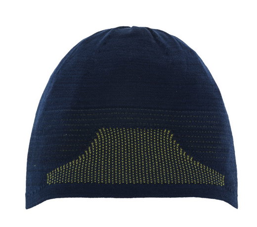 Eisbär Mütze (Beanie) Active Pro (temperaturregulierung) deepblau/limegrün - 1 Stück