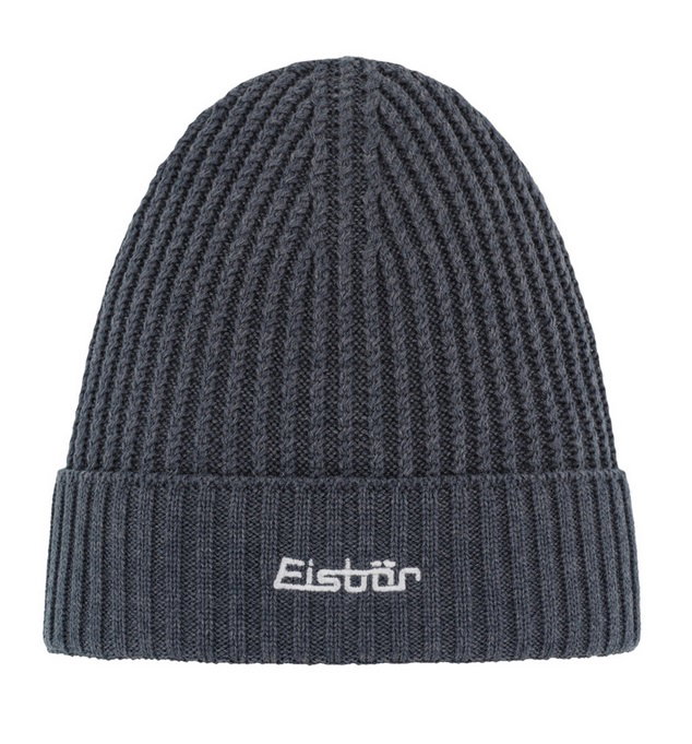 Eisbär Beanie Poca RL - Ribbed Structure - Anthracite Grey - 1 Piece
