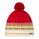Eisbär Mütze (Pompon) Kaiser OS - rot/weiss/gelb - 1 Stück