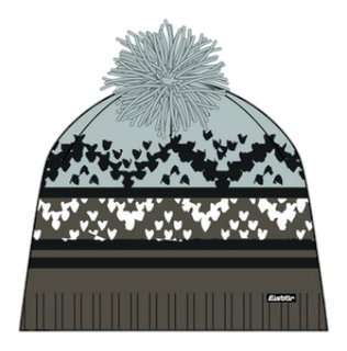 Polar Bear Hat (Pom Pom) Kathrin Ladies - Merinomix - green/blue/black - 1 piece