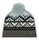 Polar Bear Hat (Pom Pom) Kathrin Ladies - Merinomix - green/blue/black - 1 piece