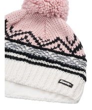 Polar Bear Hat (Pom Pom) Kathrin Ladies - Merinomix - pink/white/black - 1 piece