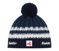 Eisbär Mütze (Pompon) Kova SA - Merinomix - nachtblau/weiss - 1 Stück