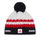 Polar Bear Hat (Pom Pom) Kova SA - Merinomix - white/black/red - 1 piece